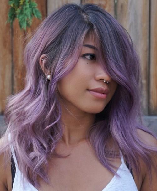 4) Turn heads with sophisticated amethyst waves for an enchanting allure